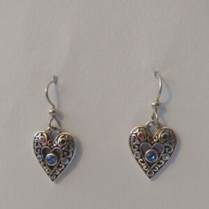 Brighton Elora Gems Heart French Wire Earrings